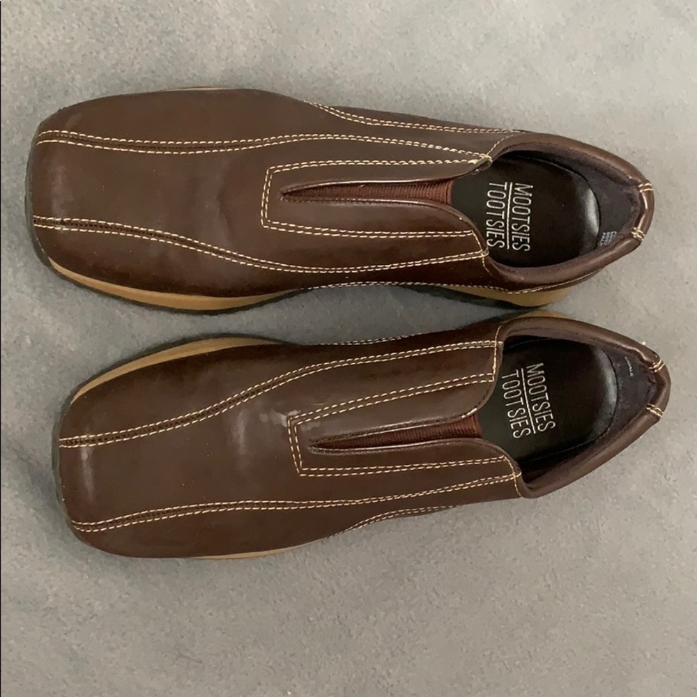 Brown smooth shoes